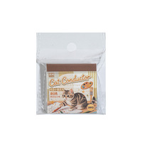 50 pièces par paquet de notes autocollantes imitation broderie, autocollants, boule de fil, motif chat mignon, notes autocollantes pour étudiants