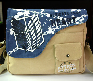 Bolsa de Lona con Diseño Popular de Anime Japonés, Ataque a los Titanes - Product Image 1