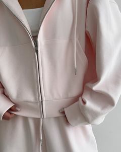 Set di <span class=keywords><strong>Tute</strong></span> Sportive Personalizzate <span class=keywords><strong>in</strong></span> Due Pezzi per <span class=keywords><strong>Donna</strong></span>, Abbigliamento Oversize con <span class=keywords><strong>Felpa</strong></span> con Zip e Pantaloni Sportivi - Product Image 2