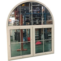 Ventana Arqueada de Fabricante de Foshan, Ventana Interior Arqueada con Diseño de Rejilla a Precio Económico