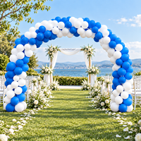 Nouvel Arrivage 2026 – Kit Arche de Ballons Bleu et Blanc, Guirlande de Ballons pour Mariage, Anniversaire, Baby Shower, Remise de Diplôme, Décorations d'Événements