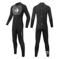 DIVESTAR Desain Baru Kustom 3mm Neoprena Ramah Lingkungan Bernapas dengan Ritsleting Belakang Tahan Air Pelindung Termal untuk Menyelam Dewasa Pria