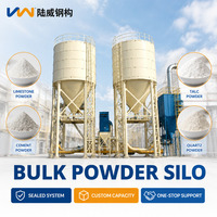 Système de stockage en vrac en acier au carbone robuste avec décharge à fond conique pour les projets de manutention de matériaux de construction, silo à sable sec