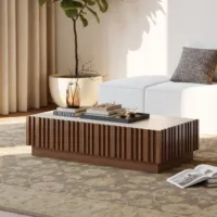 Table basse en bois moderne et écologique pour salon, bureau et salle d'étude - Table transformable pour la maison