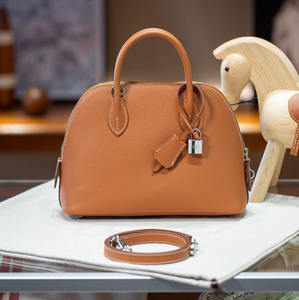 Sac Boston minimaliste en cuir véritable pour femmes, grande capacité, sac à bandoulière, sac à main en cuir de vachette - Product Image 3