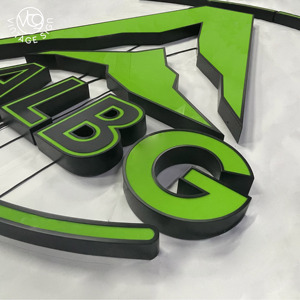 Logo de salle de sport personnalisé à LED avec éclairage frontal, enseigne lumineuse vert vif pour les centres de remise en forme et les salles de sport - Product Image 4