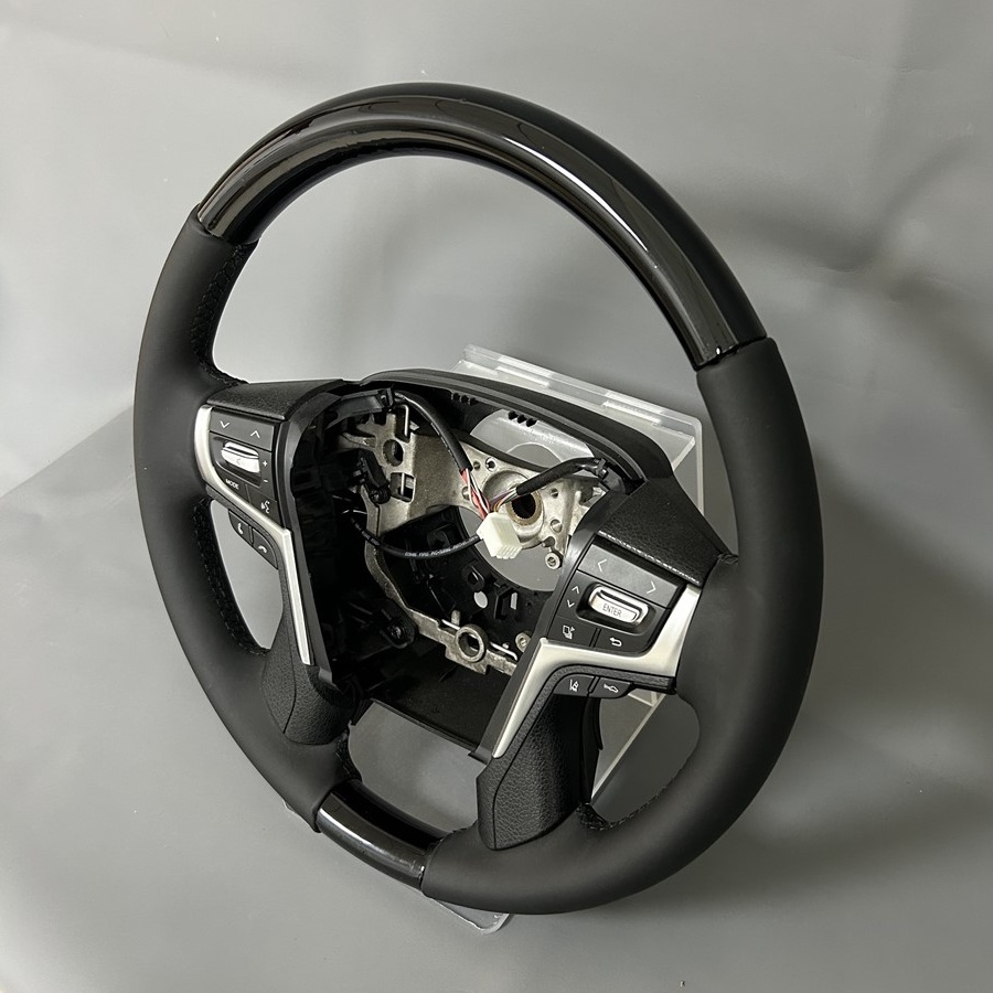 Assembly Complete Peach Wood Steering Wheel (Toyota Fitment), photo 2