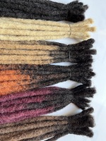 도매 스트레이트 dreadlocks 613 금발 머리 확장 100% 진짜 인간의 처녀 머리 locs 아프리카 머리띠 부드러운 dreadlock 블랙
