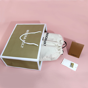 Sacs <span class=keywords><strong>de</strong></span> shopping express e-commerce 2025 en tissu, sacs cadeaux, boîte-cadeau en carton noir, <span class=keywords><strong>sac</strong></span> d'emballage en papier - Product Image 2