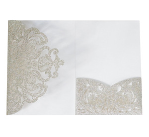 European and Western Hollowed-out <b>wedding</b> invitations, <b>wedding</b> blessing invitation <b>cards</b> - Product Image 5