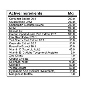 Comprimés à mâcher pour chiens à la glucosamine, à la chondroïtine, au curcuma, à l'acide hyaluronique, au MSM et à l'huile de <span class=keywords><strong>saumon</strong></span> - Product Image 2