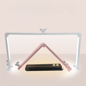 Lámpara LED regulable Diamond Model 48W con luz UV de <span class=keywords><strong>media</strong></span> <span class=keywords><strong>luna</strong></span> giratoria 360 grados, lámpara de pie para salón, equipo de belleza para <span class=keywords><strong>uñas</strong></span> y tatuajes - Product Image 3