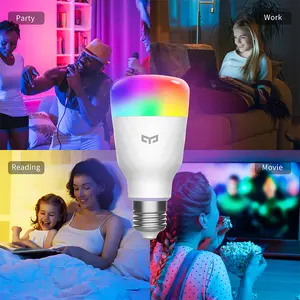 YEELIGHT Xiaomi Bohlam Pintar LED 1S, Pencahayaan Game, Bola Lampu Led RGB untuk Pencahayaan Kantor Hotel Harga Tepat