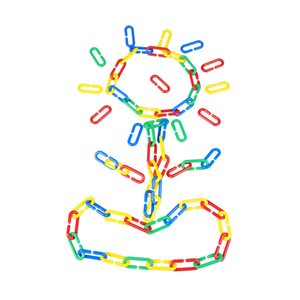 AmazonChoice 100 chiếc Dây xích nhiều màu sắc cho trẻ mới biết đi Kết nối bằng nhựa an toàn Hoạt động giáo dục STEM Học tập Đồ chơi toán học tinh tế - Product Image 2