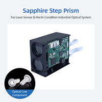 Prisme à marches en saphir haute dureté à transmission à large spectre pour module de capteur de distance et de déplacement laser industriel