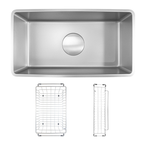 <span class=keywords><strong>Lavello</strong></span> da <span class=keywords><strong>Cucina</strong></span> Monoblocco Sottopiano in Acciaio Inox 304 Fatto a Mano con Superficie Nera Opaca per Cucine Agricole - Product Image 2