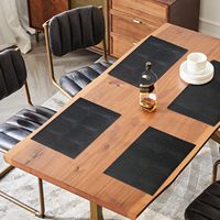Napperons et sous-verres en similicuir pour table rectangulaire Tabletex de luxe accessoires de cuisine pour la décoration intérieure