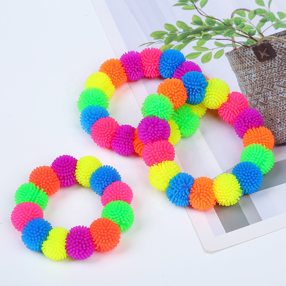 Modern color children's bracelet TPR elastic children's toy bracelet children's soft glue toy