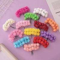 Satu Paket berisi 144 Mawar Busa PE Kecil dengan Tulle untuk Penggunaan Florikultura, Hiasan Kotak Hadiah, Aksen Karangan Bunga, Hiasan Jepit Rambut, dan Hiasan Tanaman Rambat