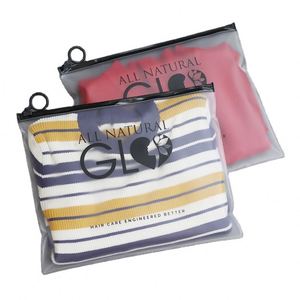 Plastic Frosted Bags with Zipper <b>PVC</b> Resealable Zip Envelope Holder for Bill Coins Receipt Jewelry Hair Accessories Storage - Product Image 1