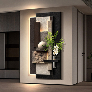 <span class=keywords><strong>Pittura</strong></span> 3D astratta arenaria LED, piante idroponiche artificiali decorazione portico - Product Image 5