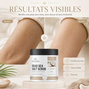 Exfoliante Corporal Premium de Calidad Spa ODM, Exfoliación Suave, Piel Radiante y Lisa, Para Todo Tipo de Piel, con Aceite de Coco y Sal del Mar Muerto - Product Image 1