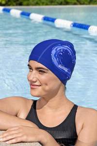 <span class=keywords><strong>Bestway</strong></span> 26039 bonnet de bain pour adulte bonnet de bain en tissu premium Sleek 'N Stretch bonnet de bain pour sport aquatique - Product Image 2