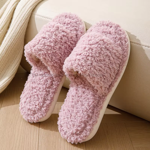 Las Pantuflas Planas con Suela de PVC Más Populares para Mujer, Pantuflas con Parte Superior de Felpa, Nuevos Estilos con la Mejor Calidad de Fábrica - Product Image 6
