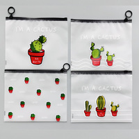 Étuis à crayons étanches en PVC Transparent A5 dossier de fichiers fournitures scolaires de bureau stockage sacs à crayons élégants pour accessoires de cheveux