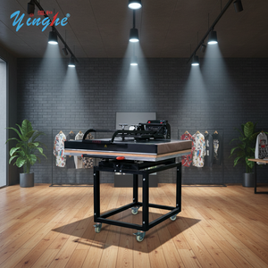 Machine de transfert thermique manuelle industrielle d'entrée de gamme, zone de chauffage 80*100cm, pour personnalisation par lots en petite usine et studio - Product Image 1