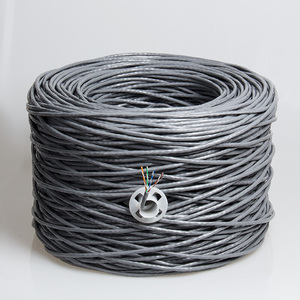 สายเคเบิล1000ฟุต305เมตรสายอีเธอร์เน็ต Cat5e 24AWG CCA UTP Twisted Pair Cabo de rede Network สายแลนสีเทา - Product Image 5