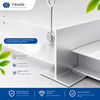 Panneaux de plafond en alliage d'aluminium pour salle blanche, profilés en T avec surface anodisée pour usage industriel, Foshan