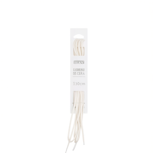 Laccio per scarpe cerato Ilan bianco 130 cm per stivali e scarpe - Product Image 1