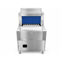 Lave-vaisselle commercial à convoyeur, lave-vaisselle à convoyeur en acier inoxydable 304, 3000 plats par heure pour cantine
