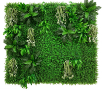 Panneaux de haie en buis artificiel en plastique, personnalisables, à prix bas, pour mur végétal de jardin, vente en gros