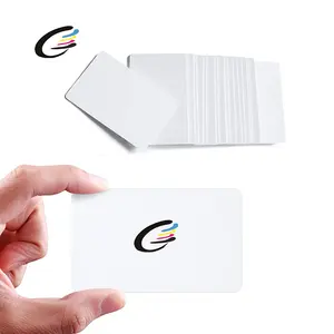 FCOLOR بطاقة أعمال فارغة من PVC يتم توريدها مباشرة من المصنع 86 مم * 54 مم * 0.76 مم