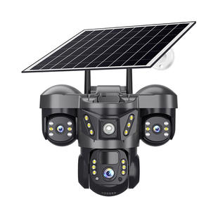 Sistema de Cámara de Seguridad V380pro con <span class=keywords><strong>3</strong></span> Pantallas, Triple Lente, Energía Solar, 4G, Alarma de Movimiento Solar y Wifi, Cámara CCTV de Red - Product Image 6