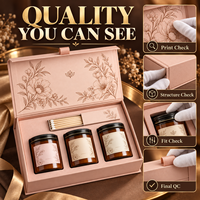 Boîtes cadeaux rigides magnétiques personnalisées de luxe, matériaux recyclés, doublure en éponge, laminage mat, gaufrage pour parfum, bougie, cosmétique