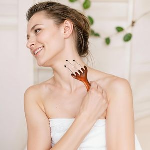 Peigne à dents larges en bois de santal rouge fait main pour masser le cuir chevelu, pliable, pour la maison, les voyages et l'utilisation en salon - Product Image 6