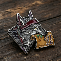 Badge personnalisé en alliage de zinc avec logo pour cadeaux d'entreprise et promotion de marque