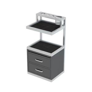 Modern Gold Wall Mounted <b>Salon</b> Furniture Hair <b>Salon</b> Stations Equipment With Tool Storage Cabinet for Barber Shop - Product Image 4