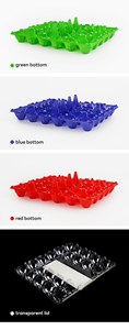 Manufacture Disposable Turkey Egg Packaging Crate 30 Holes PET Chicken Egg <b>Trays</b> Free Samples - Product Image 3