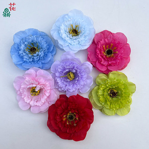 Têtes de fleurs de pivoine en soie, fleurs artificielles faites à la main pour la décoration de la maison, décoration de mariage, style moderne - Product Image 2