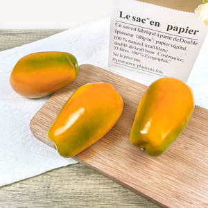 Modelo de Papaya Artificial, Adornos de Frutas Realistas para Decoración del Hogar, Fruta Simulada - Product Image 3