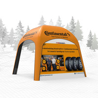 Auvent publicitaire gonflable de 20 pieds ensemble de tentes pour événements chapiteau étanche à l'air 4x4m 5x5m 6x6m 7x7m tailles comprenant des accessoires