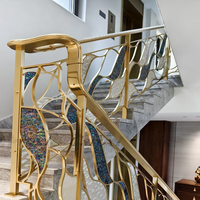 Profilé en laiton extrudé HPb58-2 personnalisé, garde-corps d'escalier décoratif moderne pour intérieur, durable pour la décoration intérieure de villa
