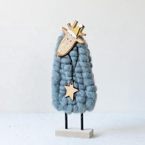 Adorno colgante <span class=keywords><strong>de</strong></span> lana <span class=keywords><strong>de</strong></span> oveja pequeña hecho a mano, artesanía artesanal para niños, adorno <span class=keywords><strong>de</strong></span> árbol <span class=keywords><strong>de</strong></span> Navidad, decoraciones <span class=keywords><strong>de</strong></span> fiesta <span class=keywords><strong>de</strong></span> navidad - Product Image 4