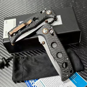Cuchillo Plegable BM-273-03 HK MAGNACUT con Hoja No Ajustable, Mango de Fibra de Carbono, Punta Caída, 19.3cm, para Camping, Bricolaje, Uso Diario (EDC), OEM - Product Image 6