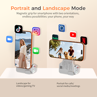 Empuñadura Magnética para Cámara de Teléfono con Control Remoto de Zoom, Empuñadura Magnética para Fotografía con Teléfono para Android y iPhone