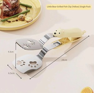 Pince-pelle à manche long en acier inoxydable, outil 2-en-1, résistante à la chaleur, facile à nettoyer, pour la cuisson et les steaks au barbecue - Product Image 5